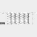240 Led κουρτίνα 2x1M διάφανο καλώδιο soft φως με επέκταση 2x1m 240 Led κουρτίνα 2x1M διάφανο καλώδιο soft φως με επέκταση 2x1m