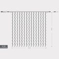 360 Led κουρτίνα 2x2M διάφανο καλώδιο soft φως(2500-3000kelvin)με επέκταση 360 Led κουρτίνα 2x2M διάφανο καλώδιο soft φως(2500-3000kelvin)με επέκταση