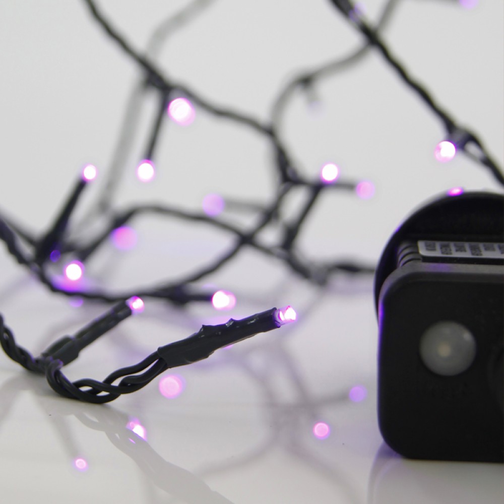 100 λαμπάκια led μωβ φως 5m πράσινο καλώδιο με πρόγραμμα και επέκταση 100 λαμπάκια led μωβ φως 5m πράσινο καλώδιο με πρόγραμμα και επέκταση