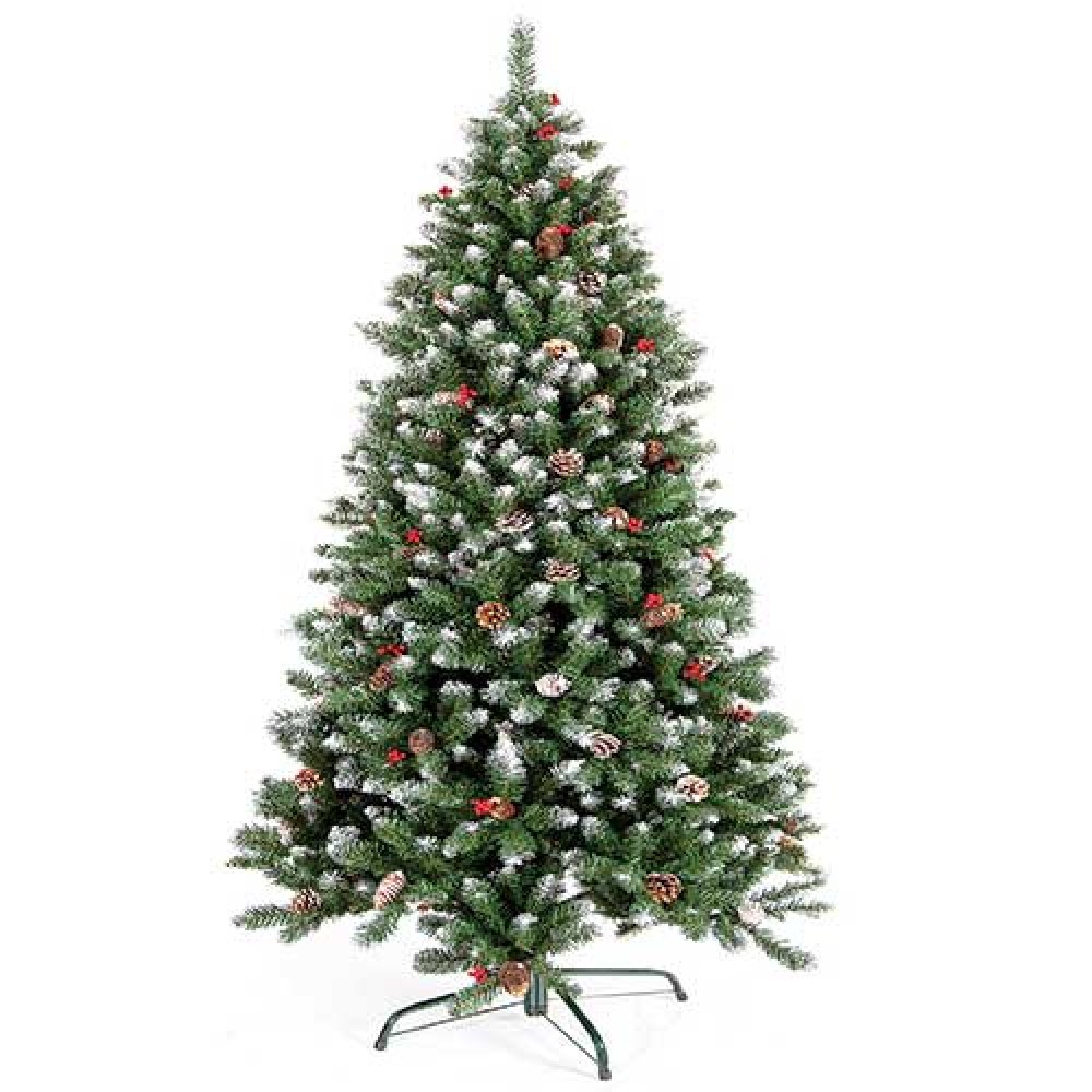 Δέντρο Berry Snowy χιονισμένο με κουκουνάρια 210cm Δέντρο Berry Snowy χιονισμένο με κουκουνάρια 210cm