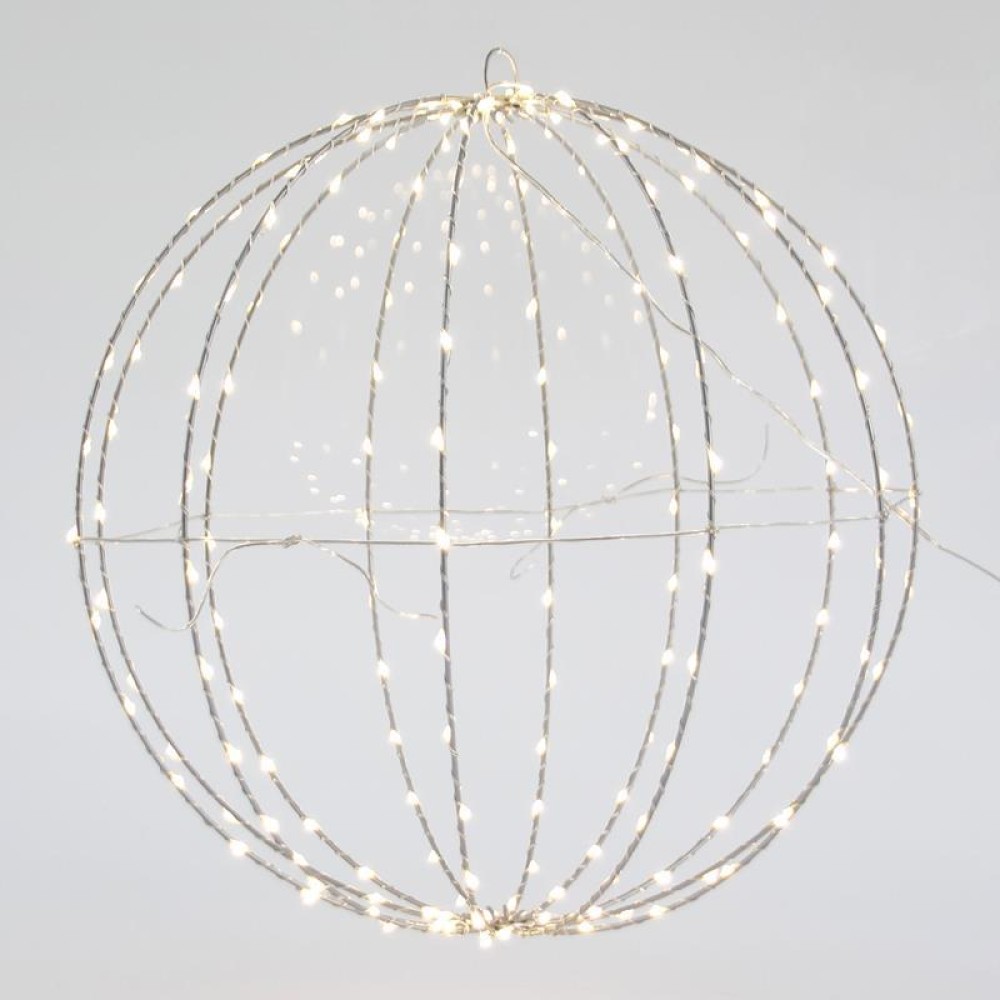 Φωτιζόμενη μπάλα 40cm με led λευκό φως σε σύρμα χαλκού Φωτιζόμενη μπάλα 40cm με led λευκό φως σε σύρμα χαλκού